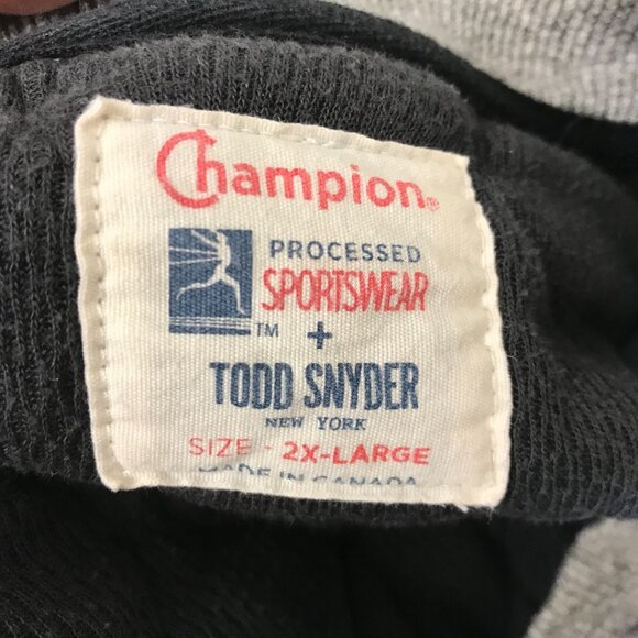 CHAMPION X TODD SNYDER ~ MENS 2X ~ GRAY CAMO FULL ZIP QUILTED BOMBER JACKET - Picture 7 of 7